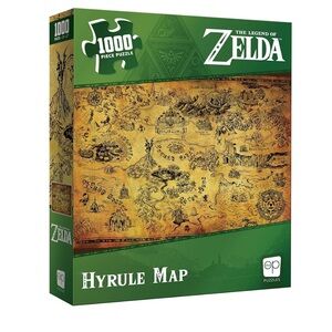 Nintendo The Legend of Zelda Hyrule Map Puzzle - Green and Gold